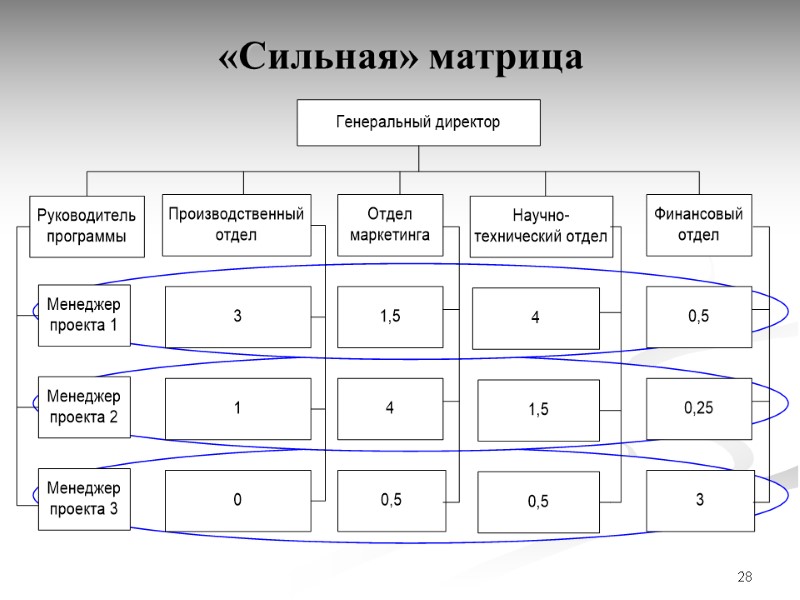 28 «Сильная» матрица